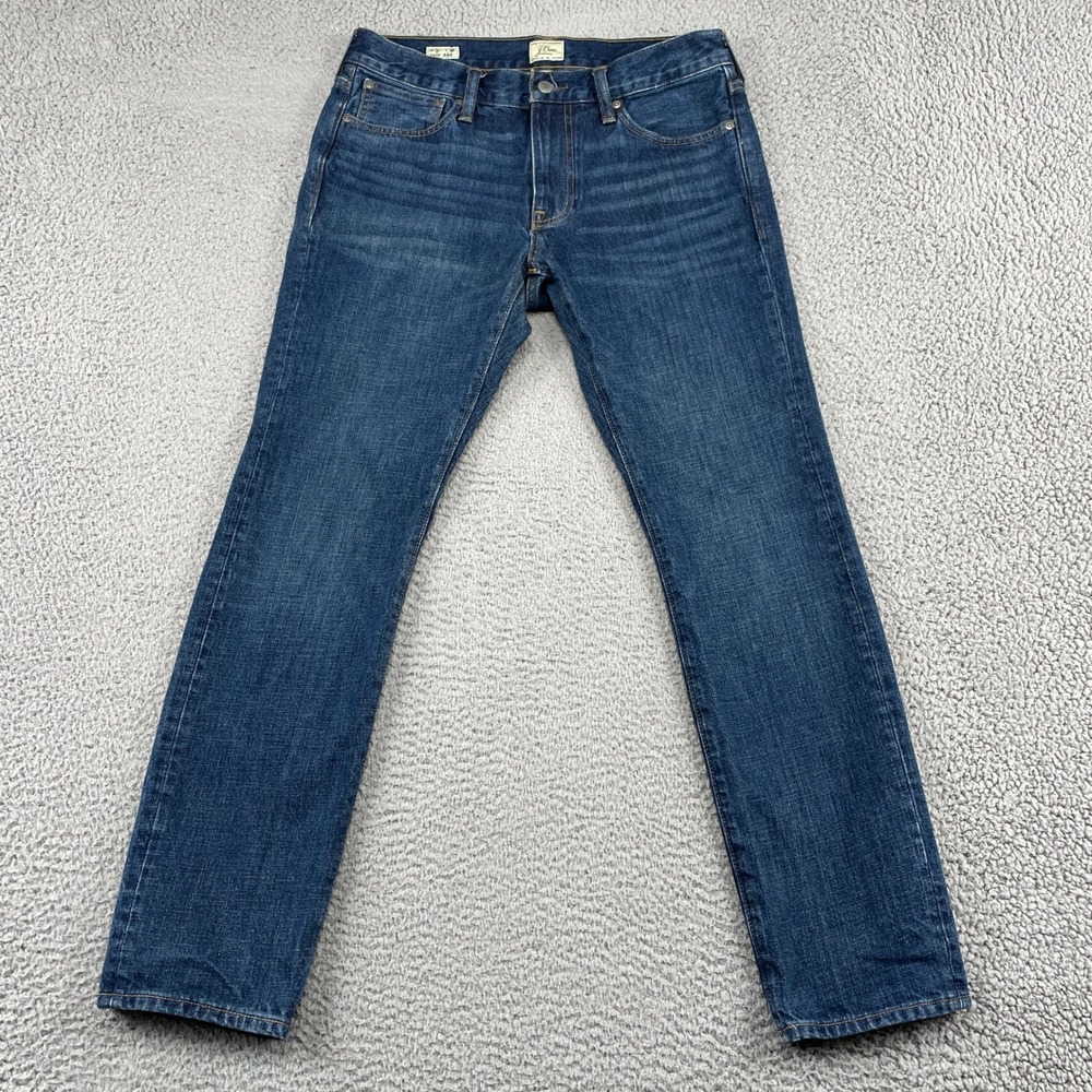 J.Crew Jeans Mens 31x30 Blue 484 Slim Fit Every Stitch Considered 100% Cotton